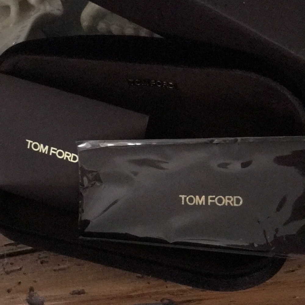 Tom Ford Brown Eyeglass Case with Box